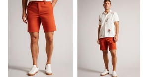 Short Ted Baker Chino Rouge Homme | BIJ-48292541